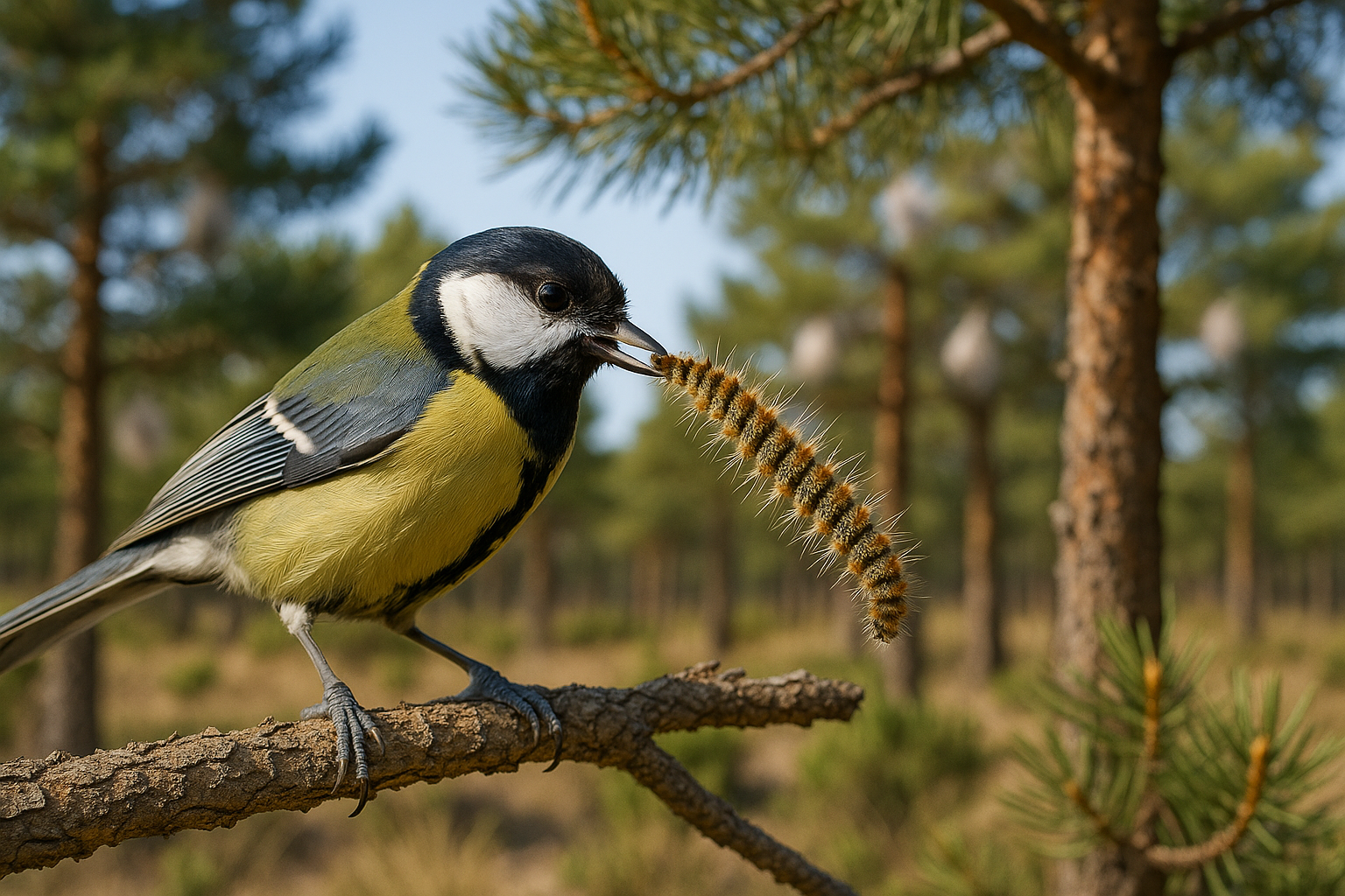 ¿Cuál es el depredador natural de la oruga procesionaria?